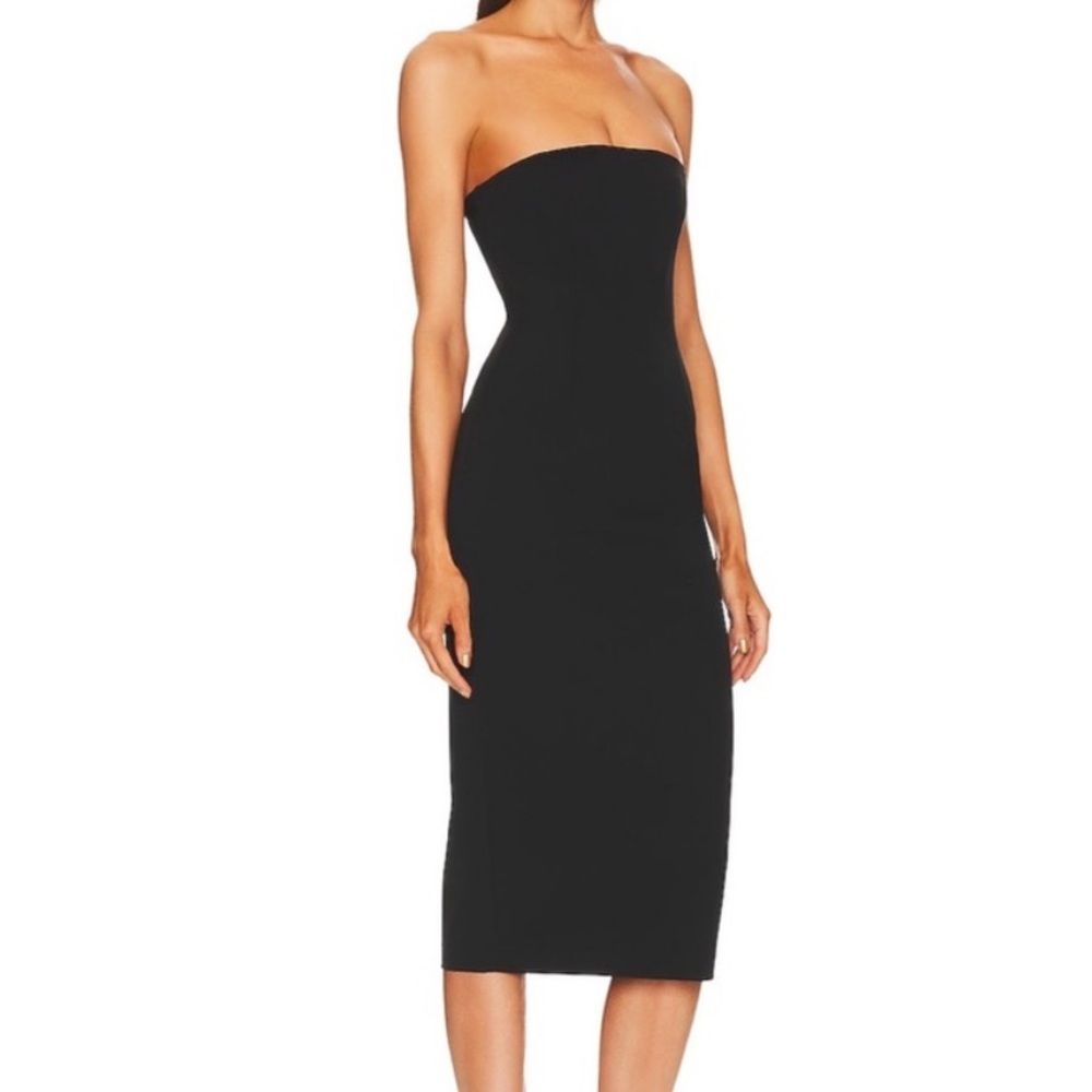NWT L’Academie x Marianna Hewitt Sunny Midi Bustier Dress